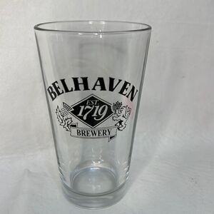 Bellhaven Brewery Est 1719 Beer Drinking Glass 16 Oz 3 1/4 In Round 6 In Tall